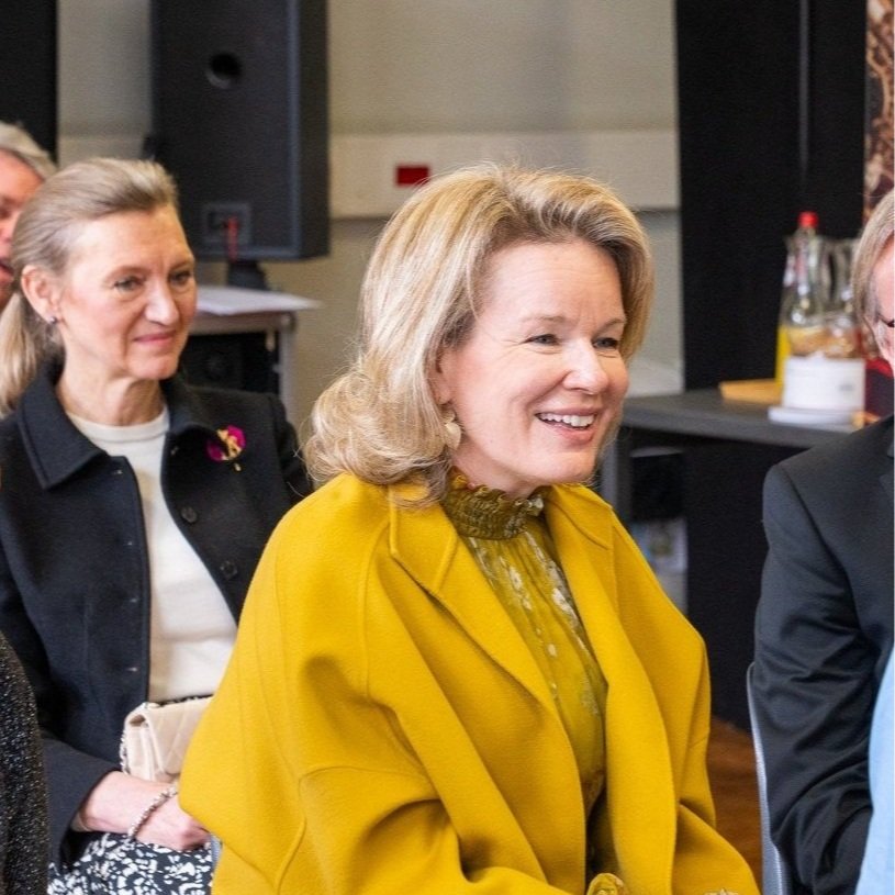 Queen Mathilde visits La Monnaie de Munt project