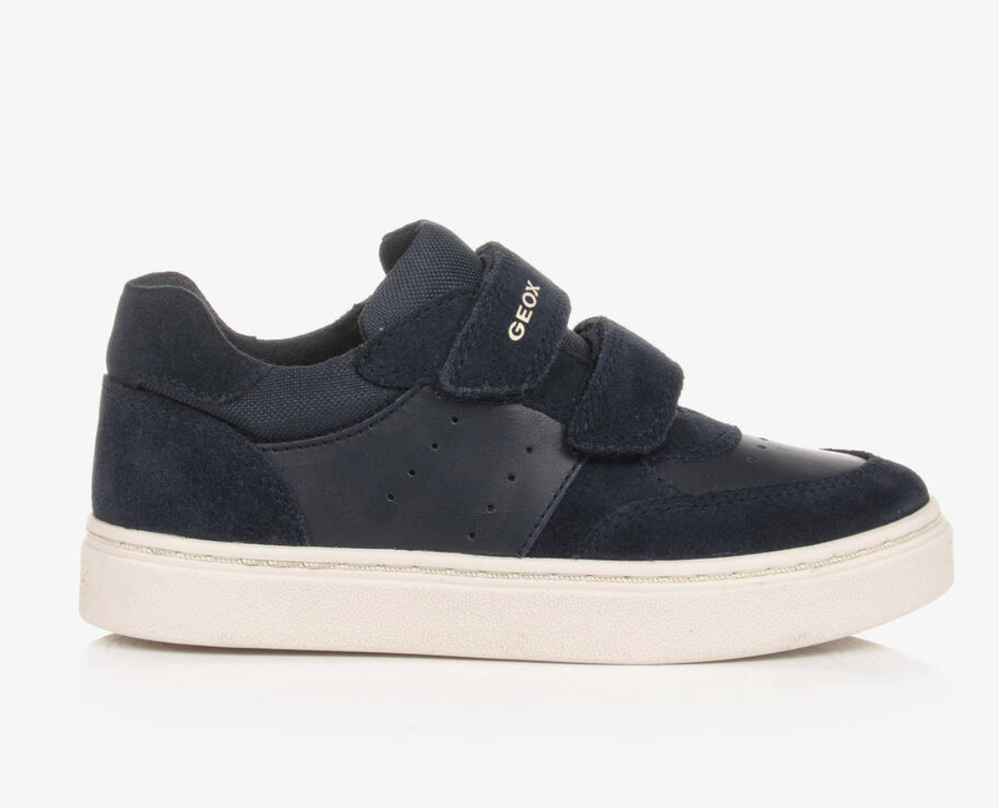Geox Boys Leather Velcro Trainers