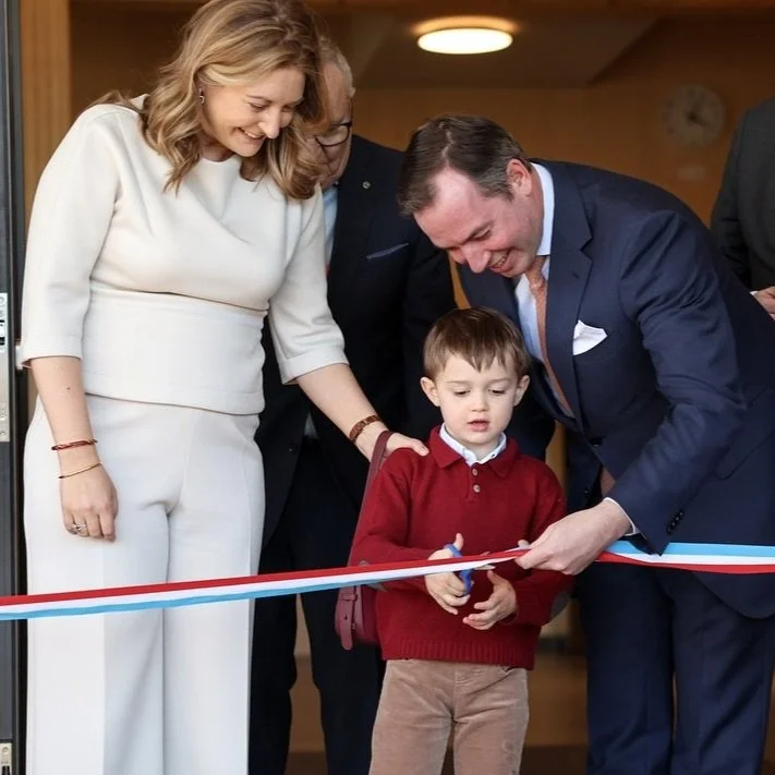 Hereditary Grand Ducal Couple and Prince Charles inaugurate Schoul Prënz Charles