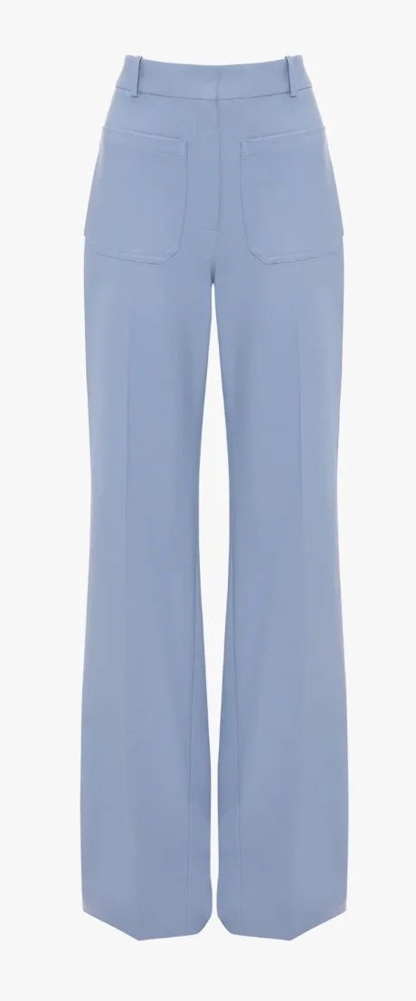 Victoria Beckham Alina Trousers in Bluebell