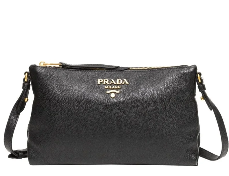 Prada Zip Flat Crossbody Bag