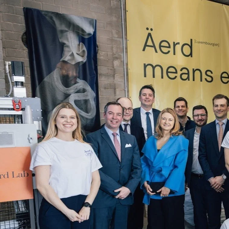 Hereditary Grand Duke Guillaume and Hereditary Grand Duchess Stéphanie visit Äerd Lab