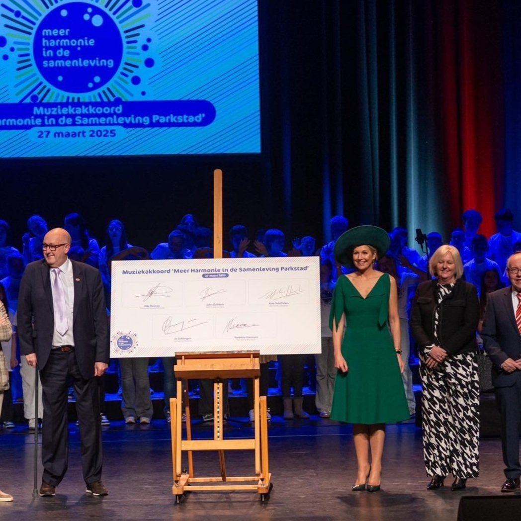 Queen Maxima attends 'More Harmony in Society' signature ceremony