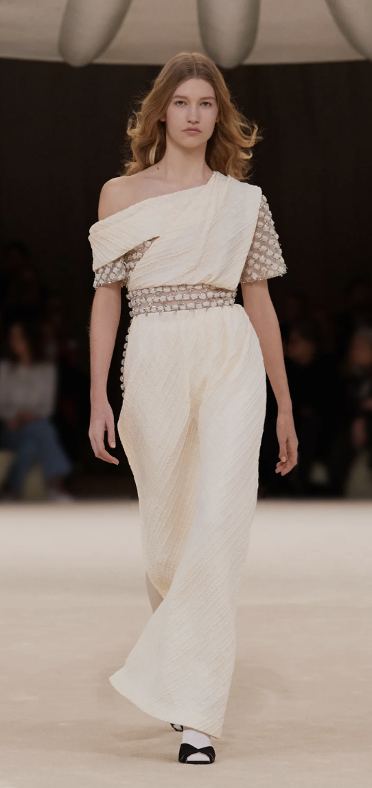 Chanel HC Asymmetric Textured Gown