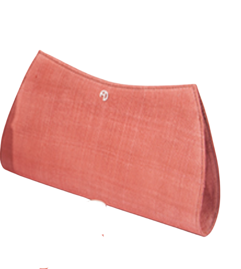 Fabienne Delvigne Virginia Clutch in Salmon