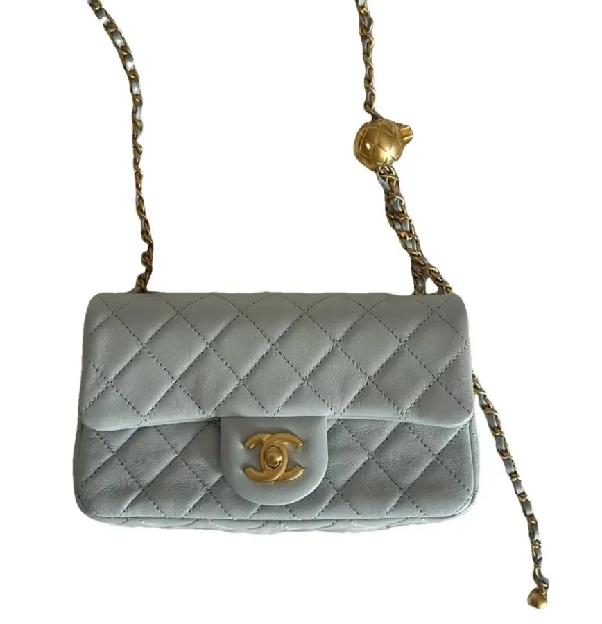 Chanel Pearl Crush Flap Bag in Blue