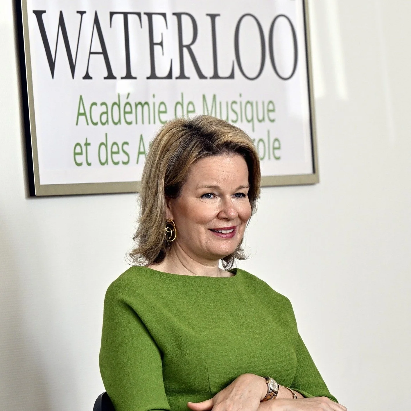 Queen Mathilde visits Waterloo Academy of Music