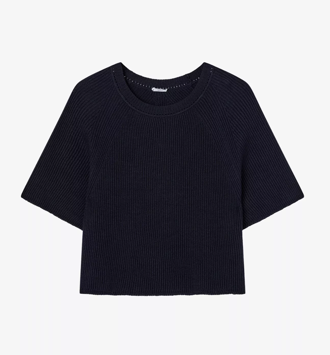 Joseph V-Neck Ribbed Linen-Blend Top