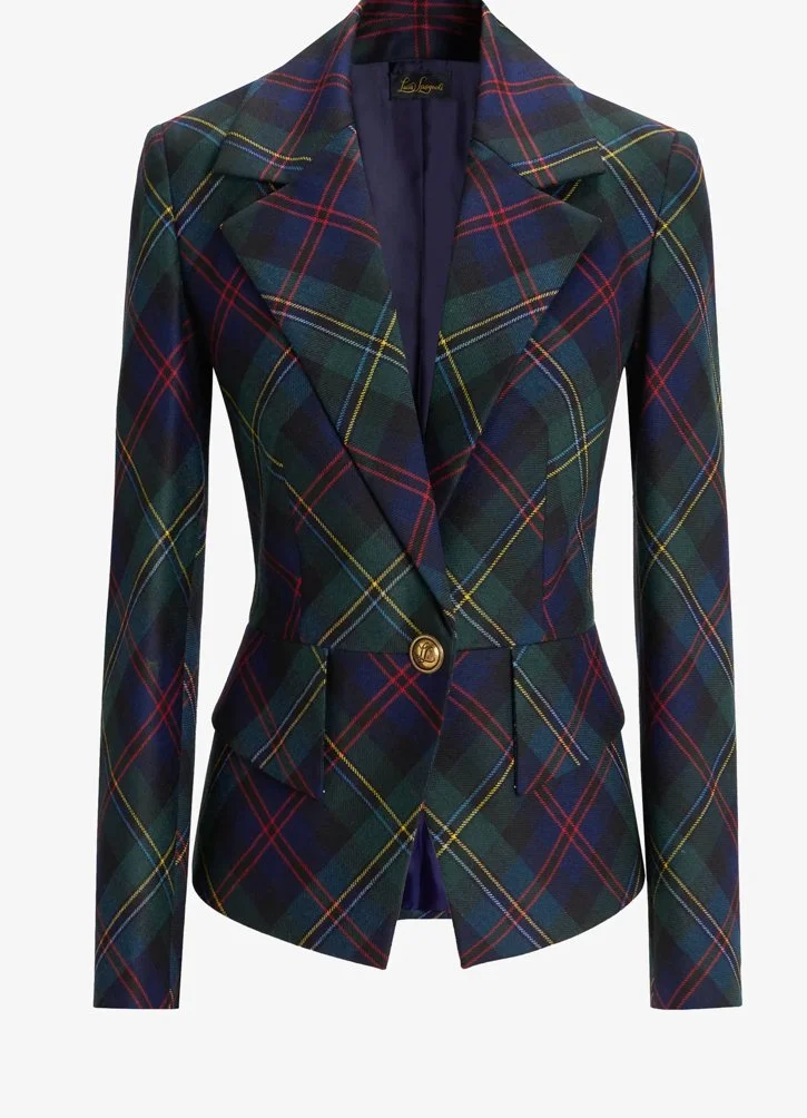 Luisa Spagnoli Tartan Blazer