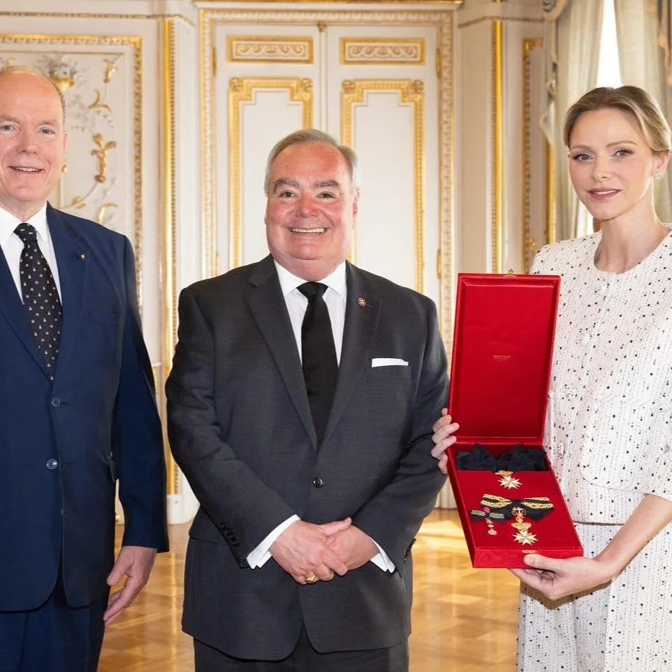 Prince Albert and Princess Charlene meet Grand Master of the Sovereign Order of Malta