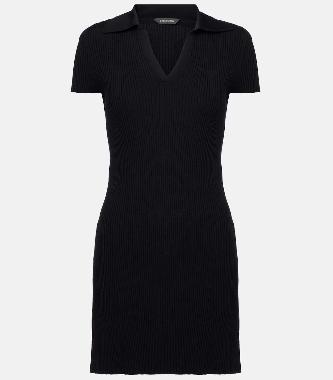 Balenciaga Wool-Blend Polo Dress