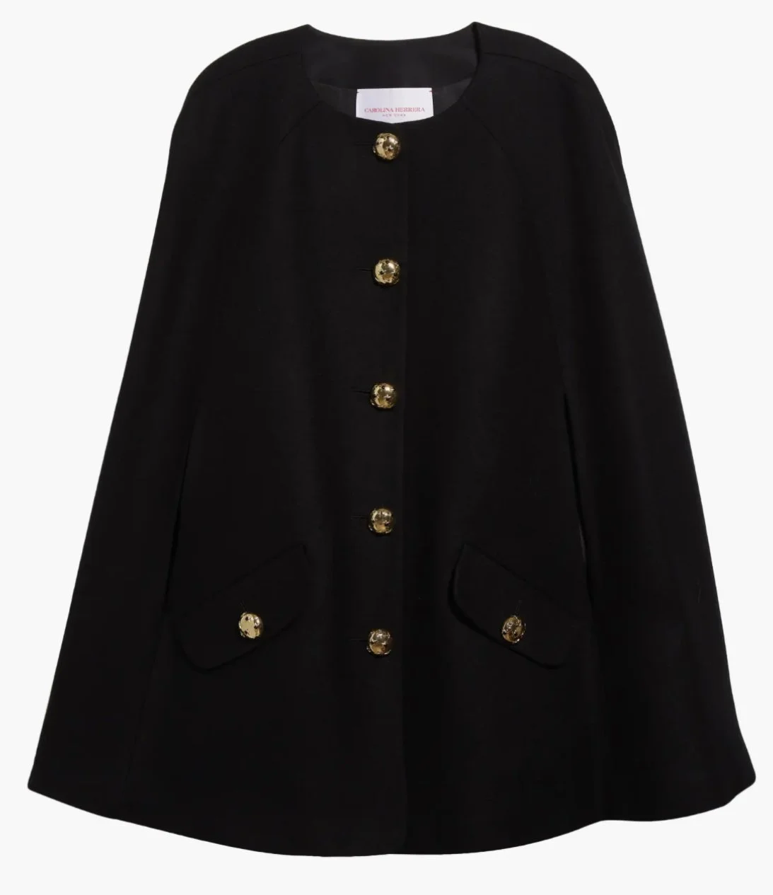 Carolina Herrera Virgin Wool & Cashmere Cape Coat