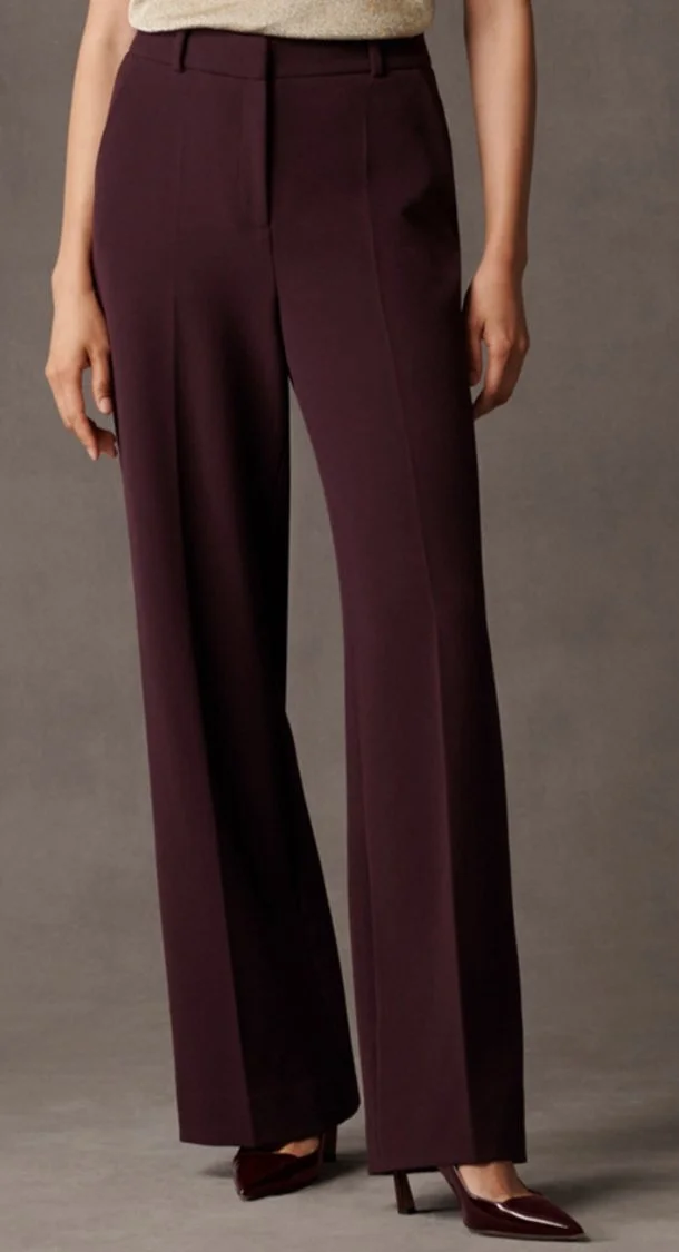 The Fold Adelaide Trousers in Plum