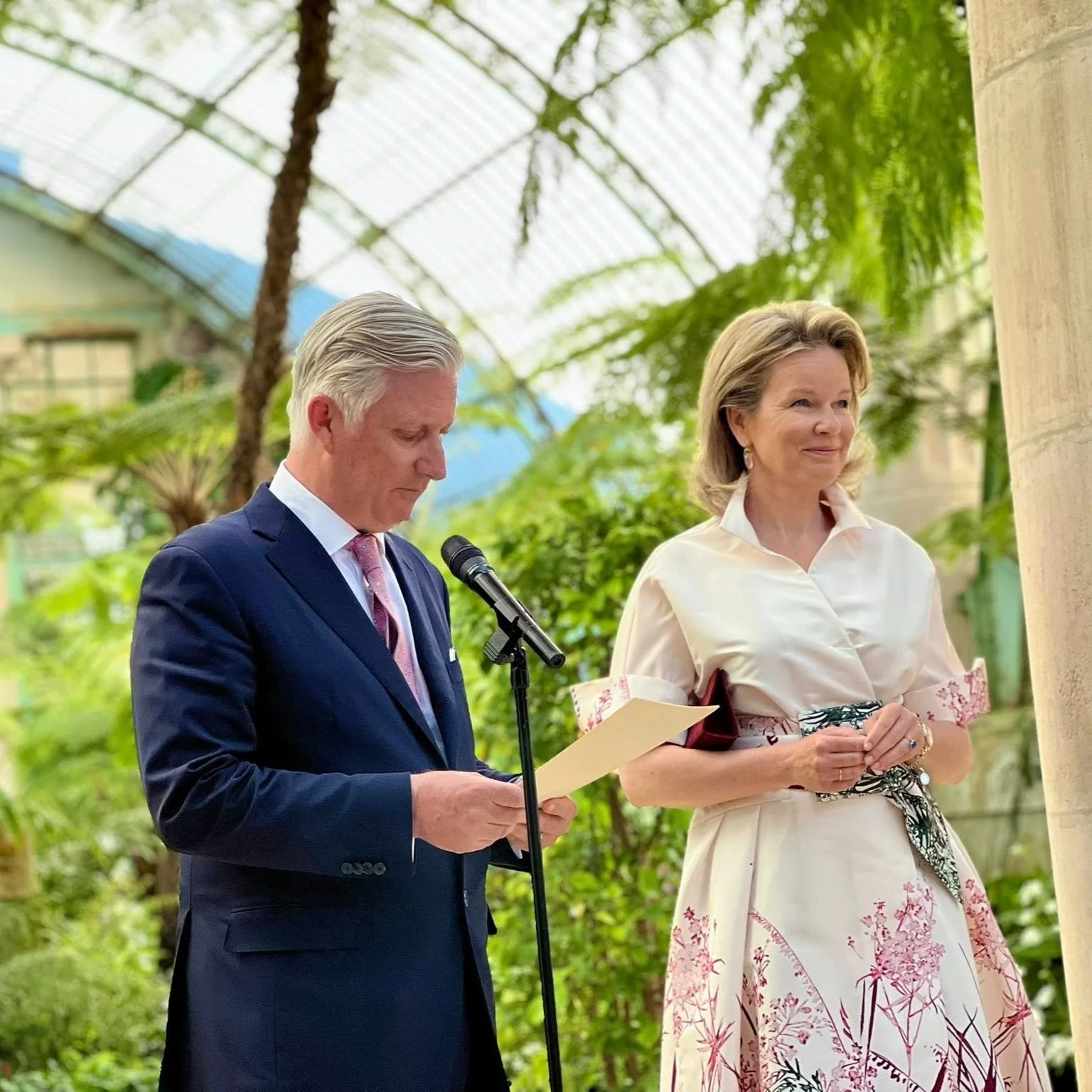 King Philippe and Queen Mathilde host receptions for journalists