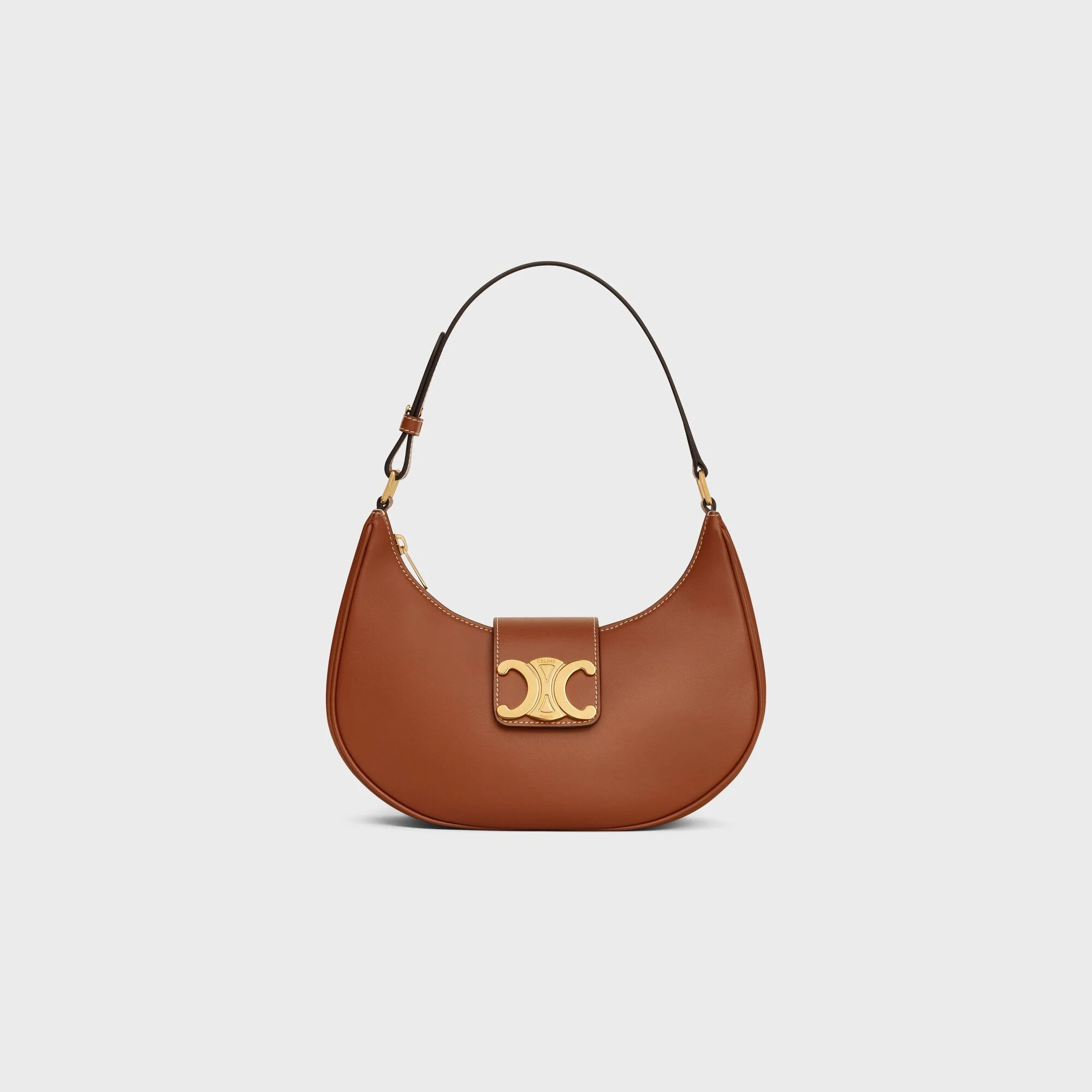 Celine Ava Triomphe Bag in Tan