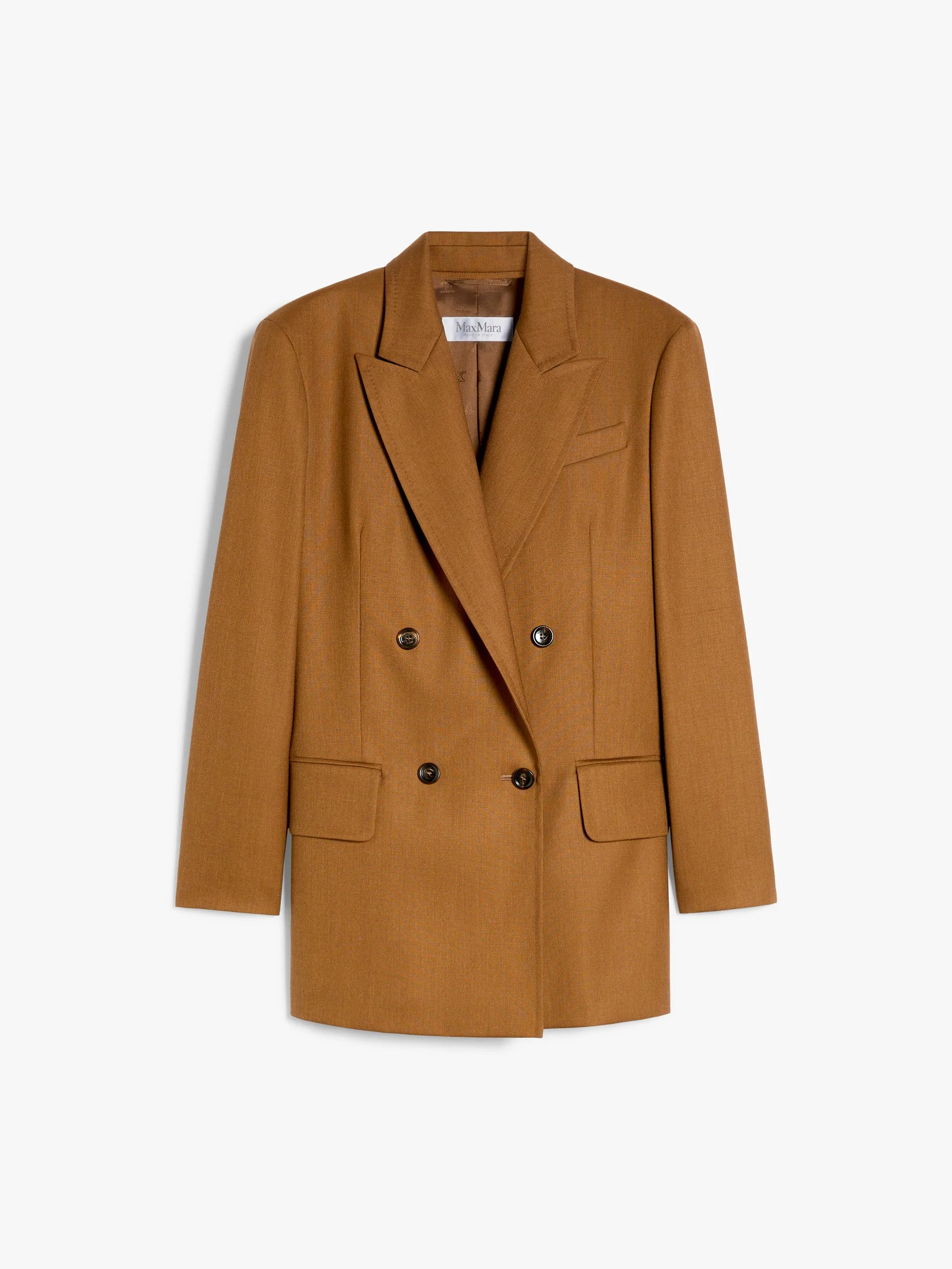 Max Mara Olimpia Jacket in Mohair Wool and Silk Canvas