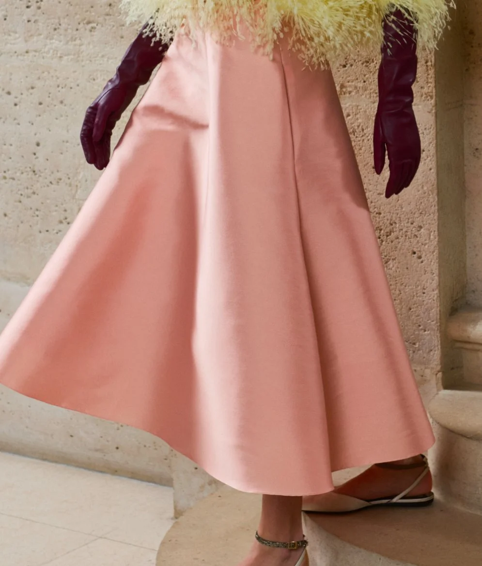 Natan Couture Radias Skirt in Navy