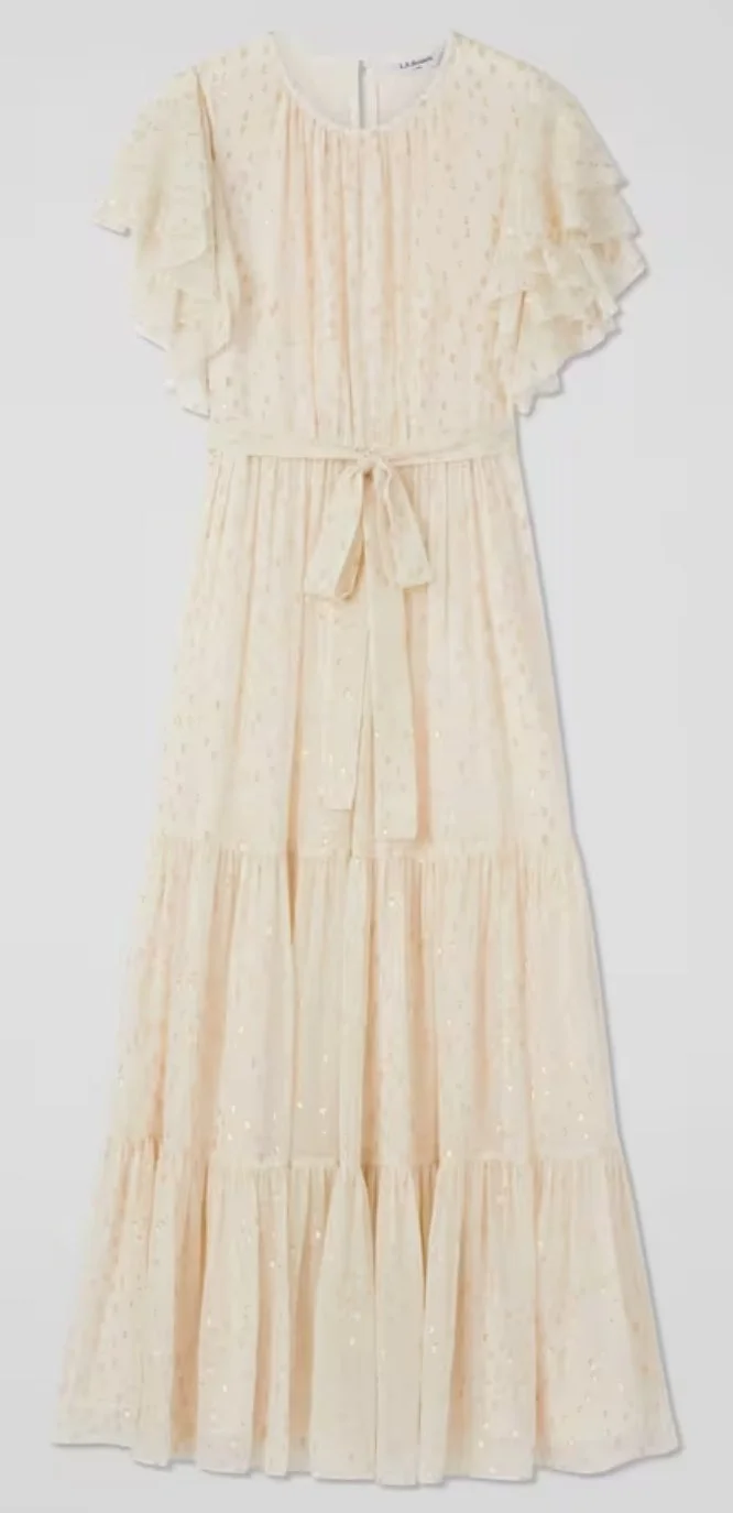 LK Bennett Liv Silk-Rich Maxi Dress