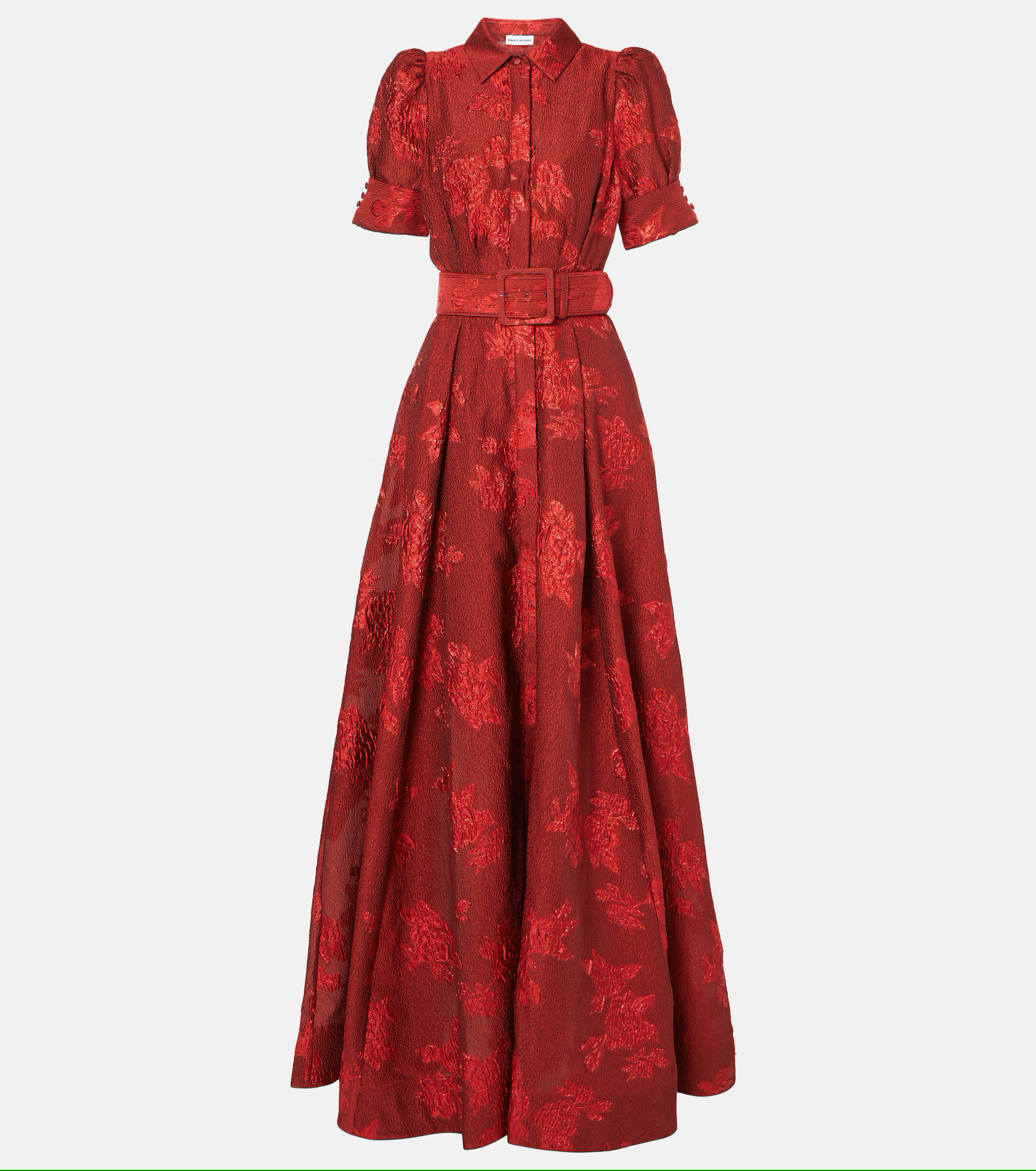 Rebecca Vallance Henrietta Button Gown in Red.png