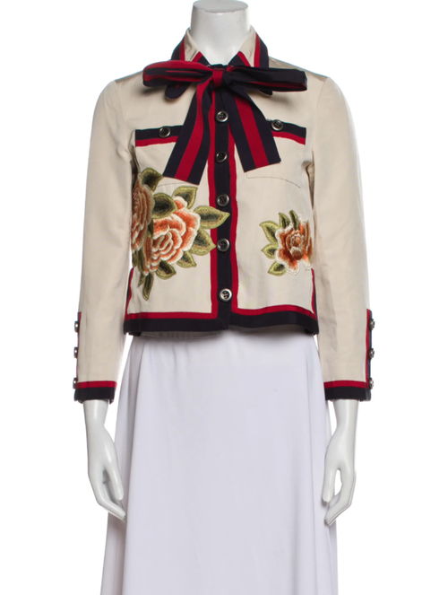 Gucci Floral Embroidered Jacket
