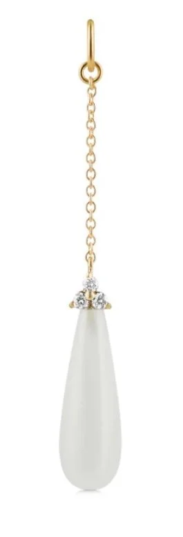 Ro Copenhagen Fryd Ear-Pendant in 18kt Yellow Gold and Moonstone