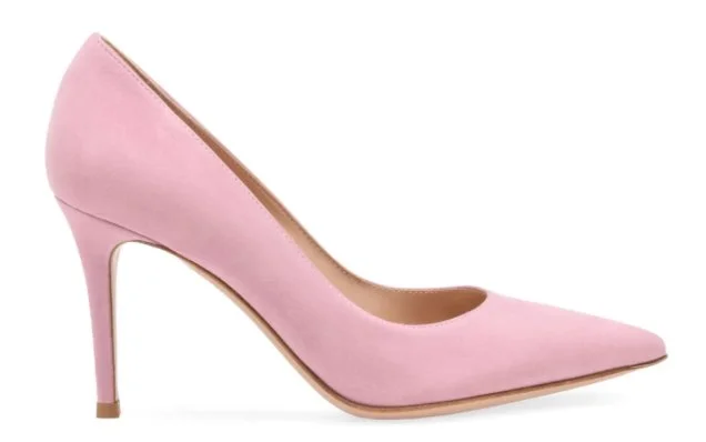 Gianvito Rossi Gianvito 85 Pumps in Light Pink Suede