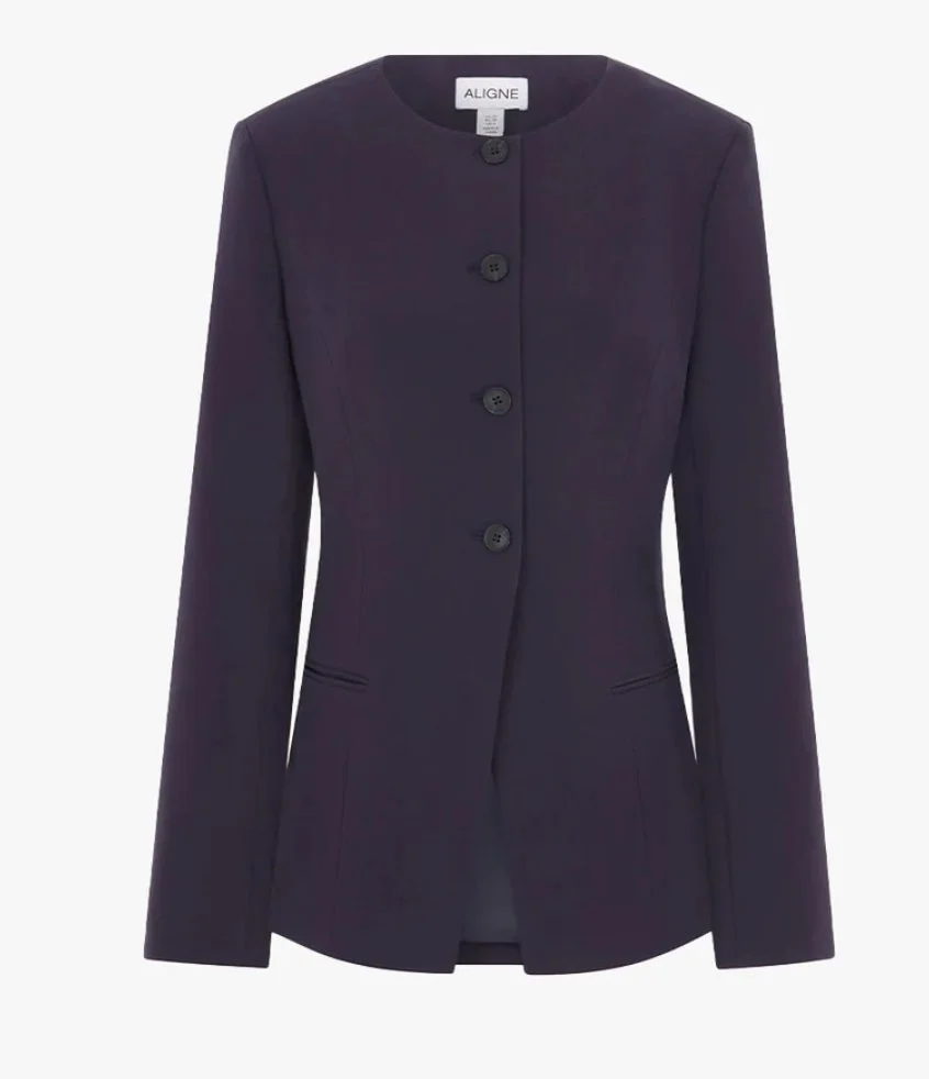 ALIGNE Daphne Waisted Blazer in Navy