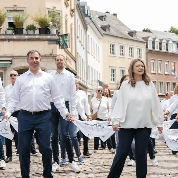 Hereditary Grand Ducal Couple takes part in Sprangpressessioun 