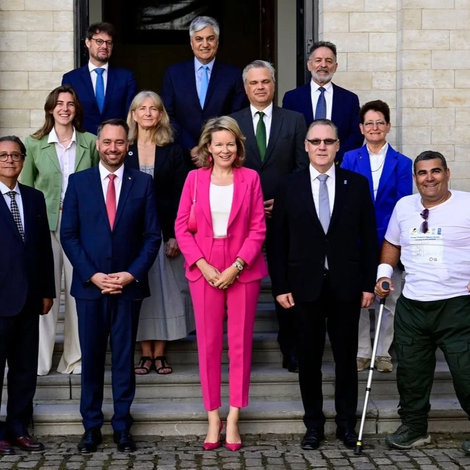 Queen Mathilde receives UNDP Delegation at Royal Palace