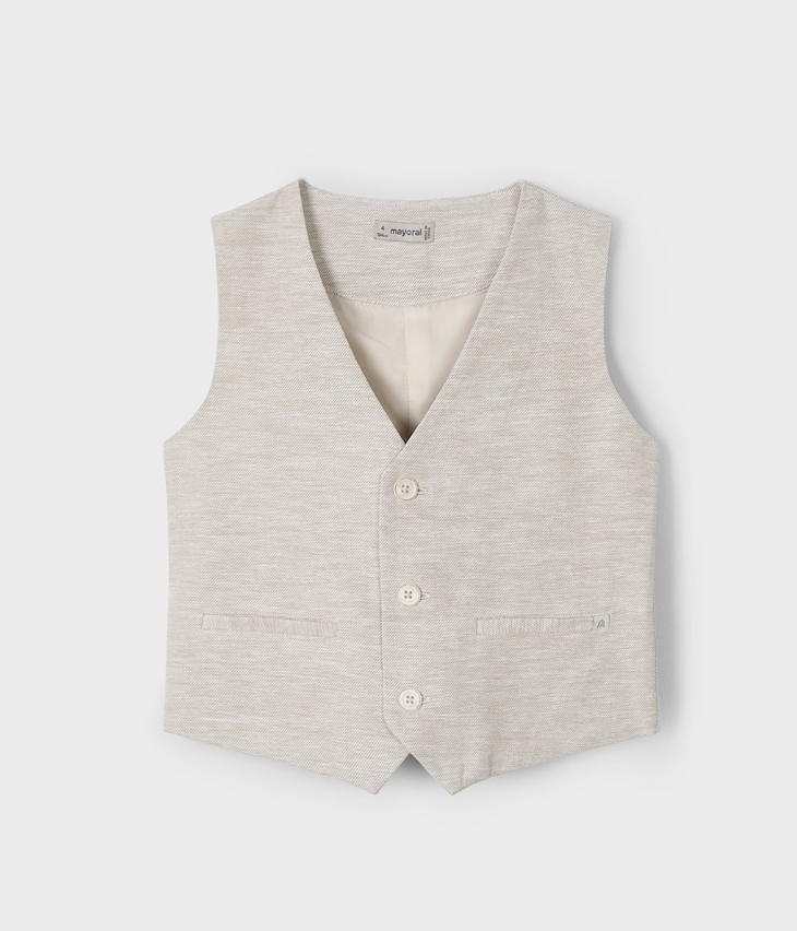 Mayoral Boy Linen Waistcoat