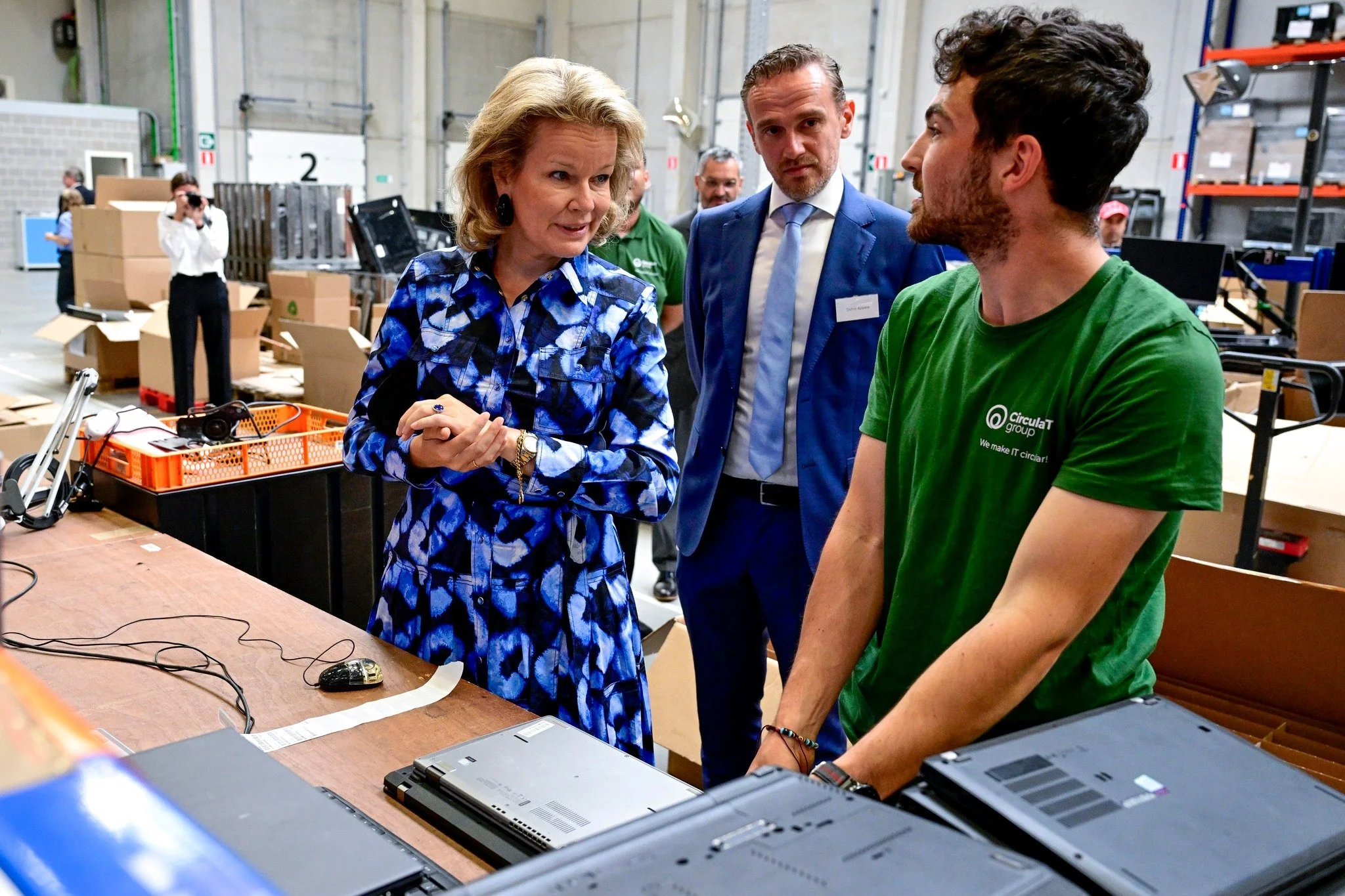 Queen Mathilde visits Digital for Youth
