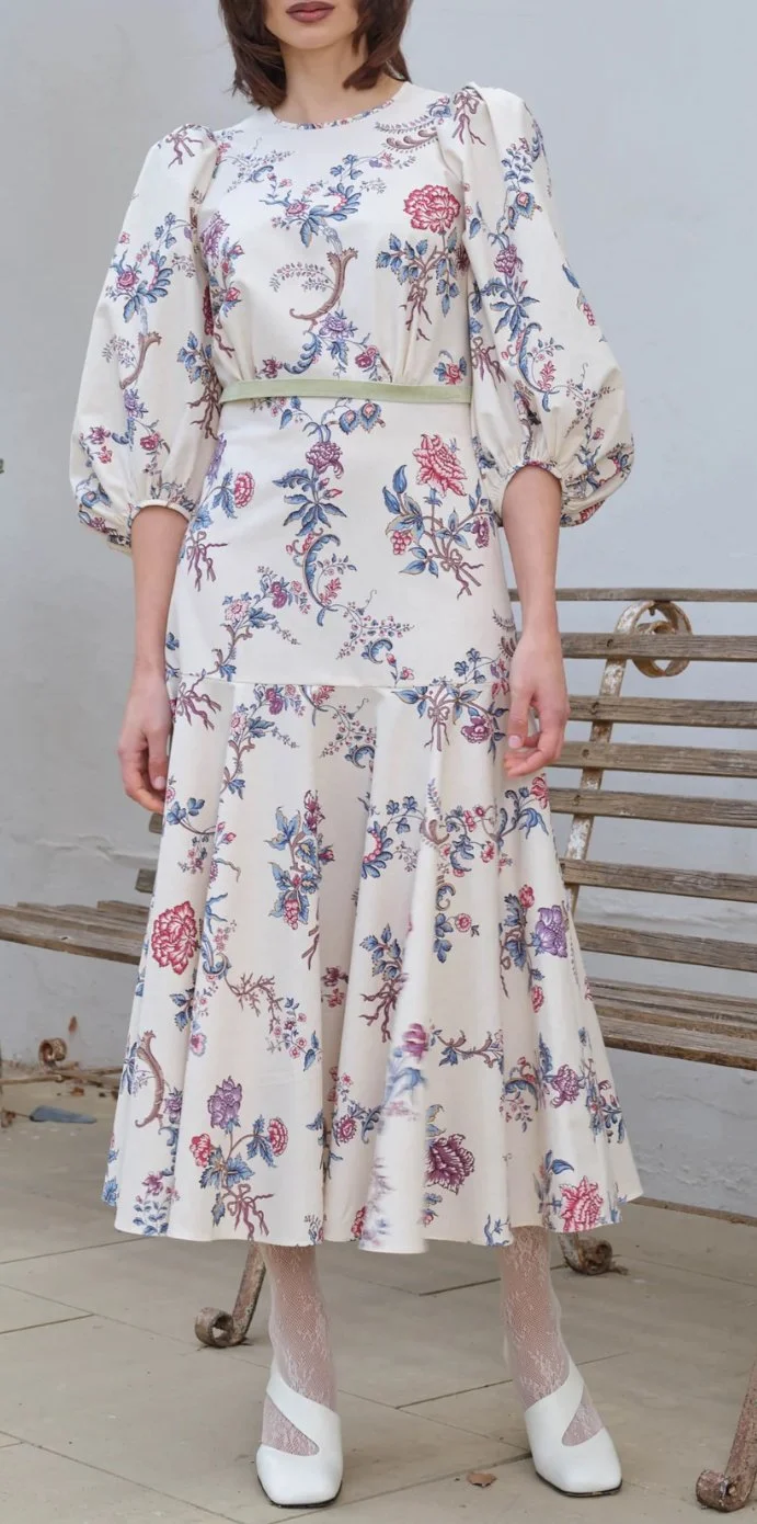 Anna Mason Heloise Midi Dress in Provence Posies