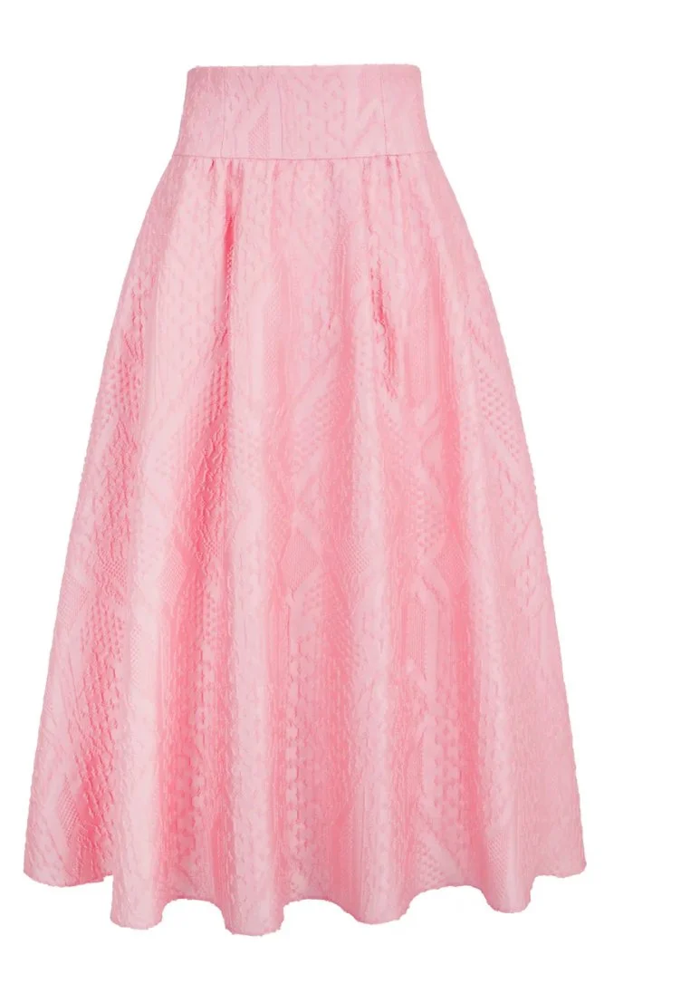 Suzannah Clara Skirt in Bougainvillea Print