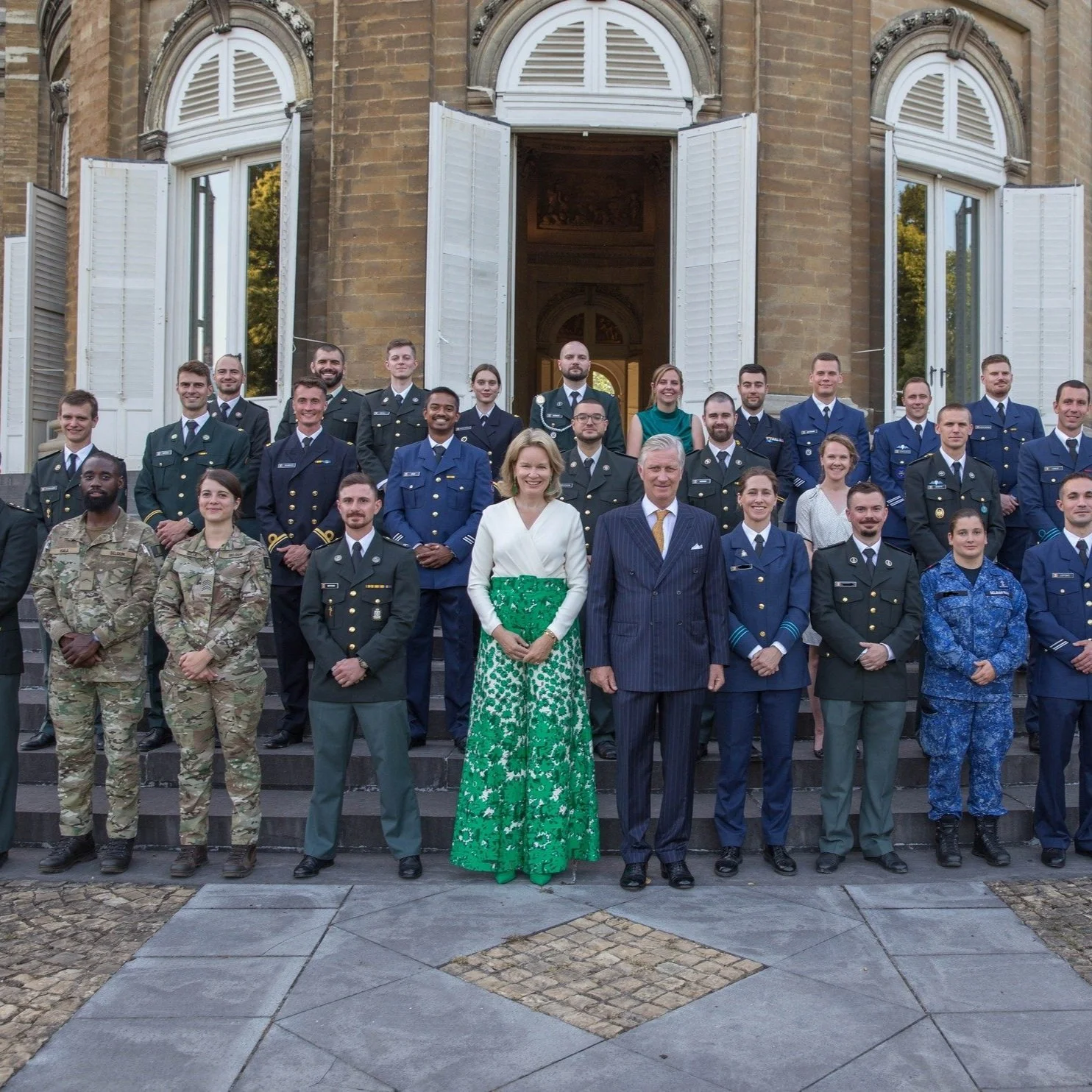 King Philippe and Queen Mathilde host dinner for Defence employees
