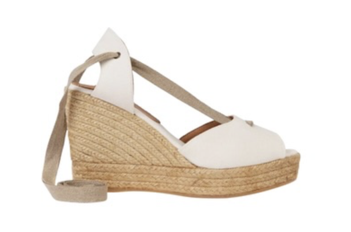 Penelope Chilvers High Catalina Cotton Espadrille Wedges