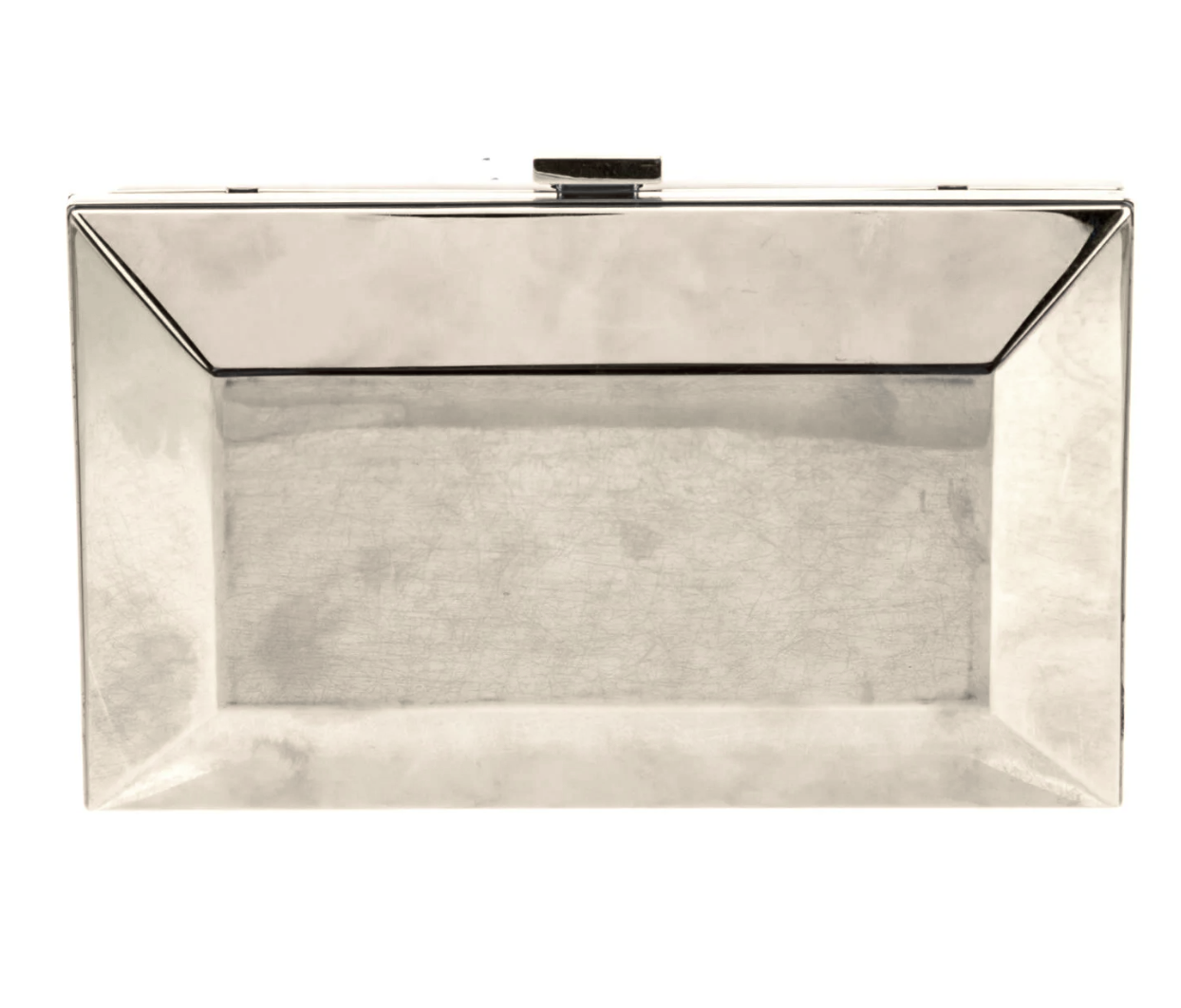 Versace Metal Minaudière in Silver