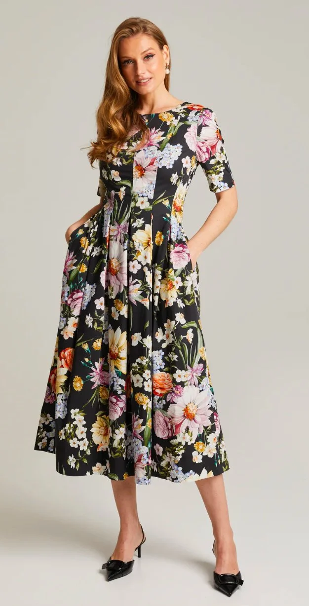 Andiata Julitta Dress in Black Secret Garden