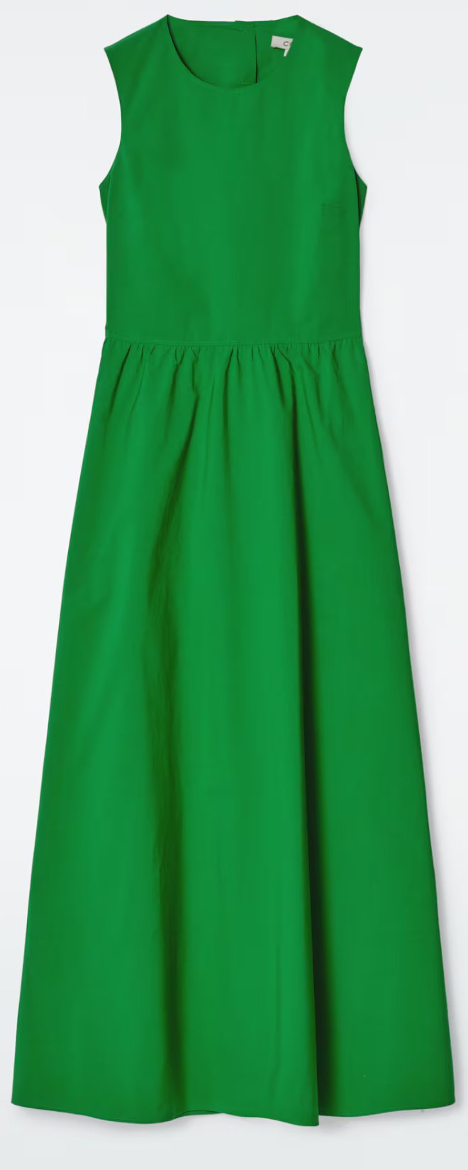 COS Open-Back Cotton Midi Dress