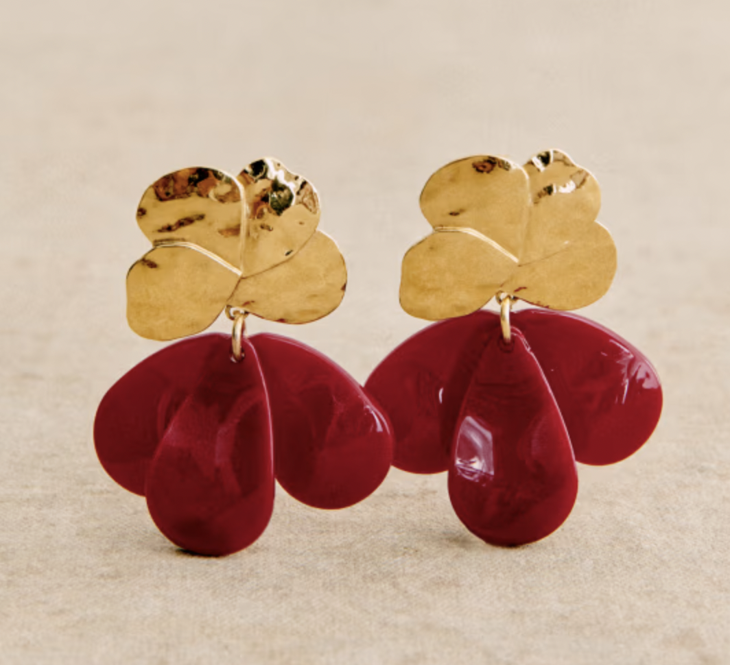 Sézane Georgia Earrings in Purple