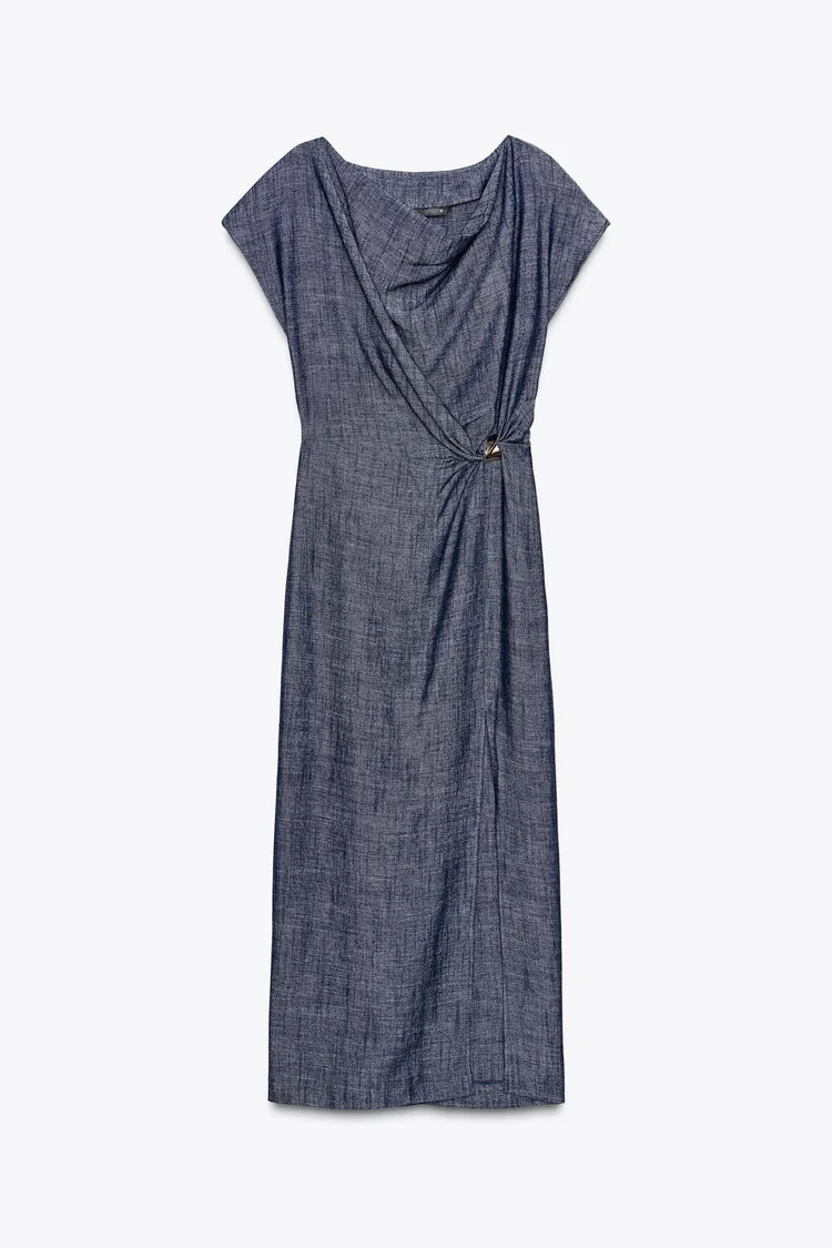 Zara Midi Dress with Golden Appliqu  UFO No More