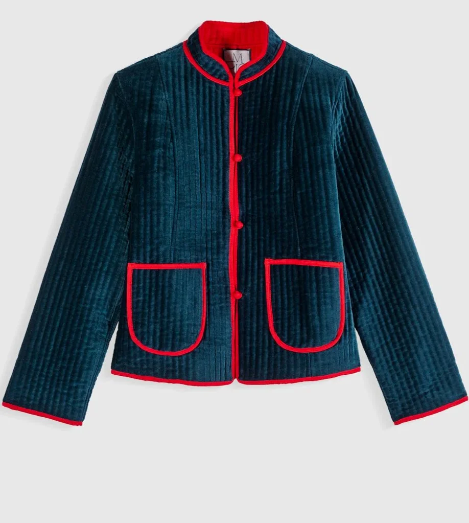 Maria de la Orden Fittonia Jacket in Navy