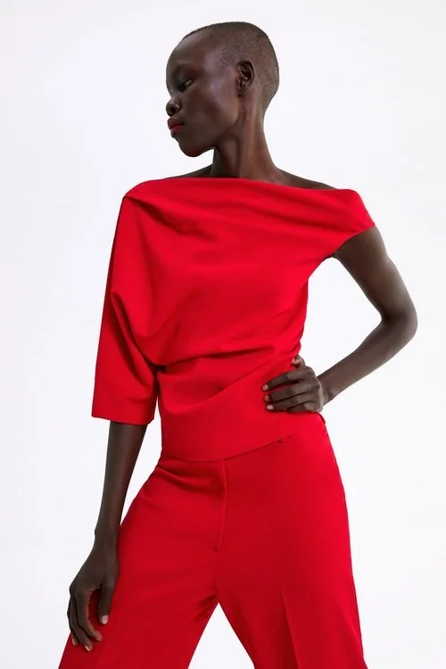 Zara+Asymmetric+Top+in+Red (1).jpg