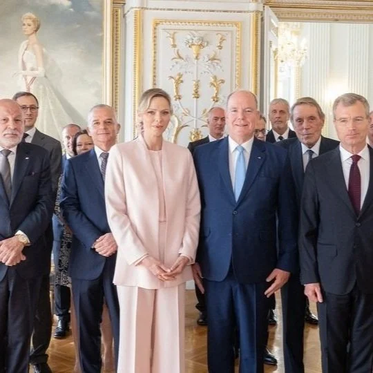 Prince Albert and Princess Charlene attend Swearing-in of Christophe Mirmand as Minister of State