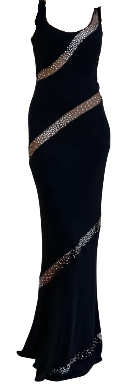 Jiki Monte Carlo Sleeveless Embellished Gown