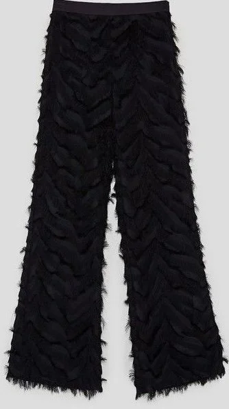 Zara Embellished Fringe Trousers