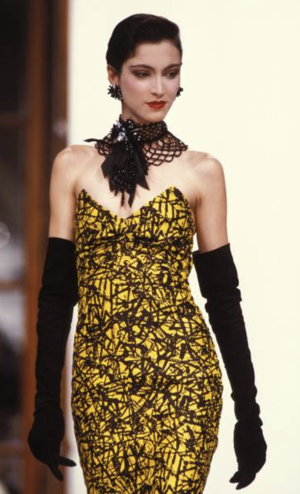 Christian Dior HC Yellow Printed Dress