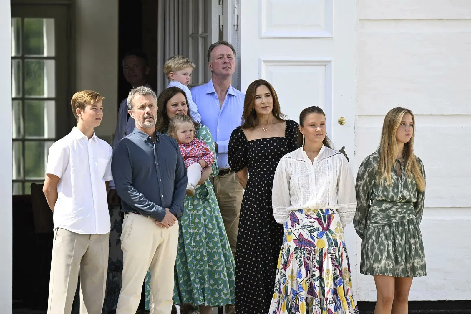Danish Royal Family attends Changing of the Guard at Gråsten Castle