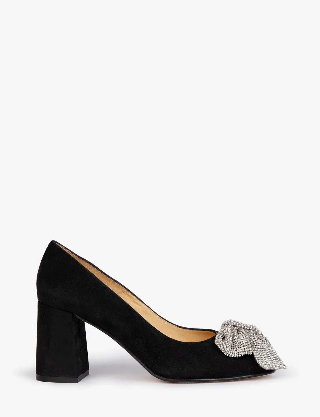 Penelope Chilvers Gamine Bow Shoes in Black Suede.jpg