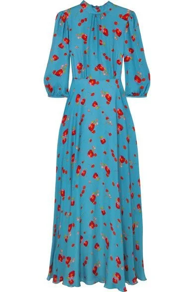 Vilshenko Caroline Floral Print Dress
