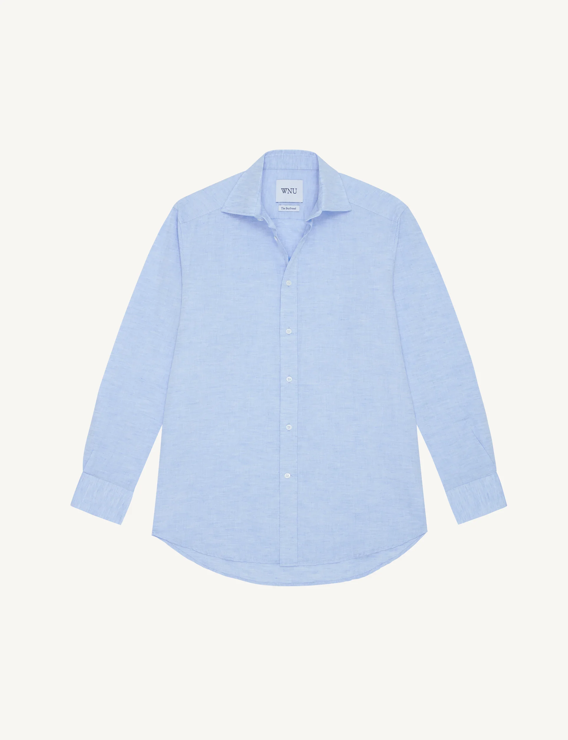 WNU The Boyfriend Shirt in Celeste Blue